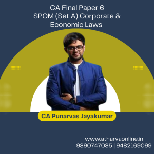 CA Final SPOM (Set A) Corporate & Economic Laws Regular by CA Punarvas Jayakumar (English)