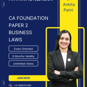 CA Foundation Business Laws Exam Oriented by CA Ankita Patni for Sept. 2026 Exam