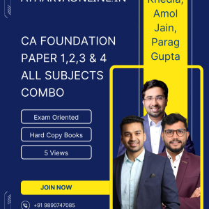 CA Foundation All Subjects Combo Exam Oriented Recorded Batch by Prof. Aman Khedia, CA Parag Gupta & CA Amol Jain for May & Sept. 2026 Exam