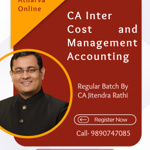 CA Inter Cost & Management Accounting by CA Jitendra Rathi for Sept. 2026 and Onwards Exams