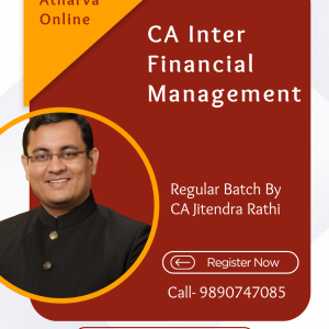 CA Inter Financial Management by CA Jitendra Rathi for Sept. 2026 & Onwards Exams