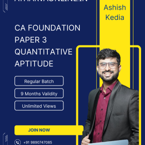 CA Foundation Quantitative Aptitude (Business Mathematics, Logical Reasoning & Statistics) by CA Ashish Kedia
