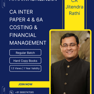 CA Inter Costing & FM Combo by CA Jitendra Rathi for Sept. 2026 & Onwards Exams