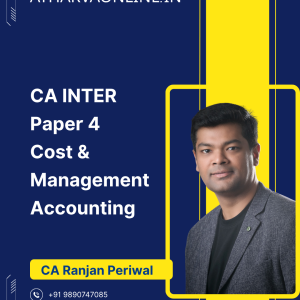 CA Inter Cost and Management Accounting Regular Batch by CA Ranjan Periwal for Sept. 26 & Jan./May 27 Exams