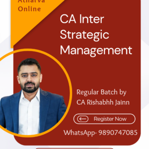 CA Inter SM Regular Batch by CA Rishabhh Jainn for Jan/May/Sept. 2027 Exams